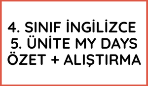 İlkokul İngilizce
